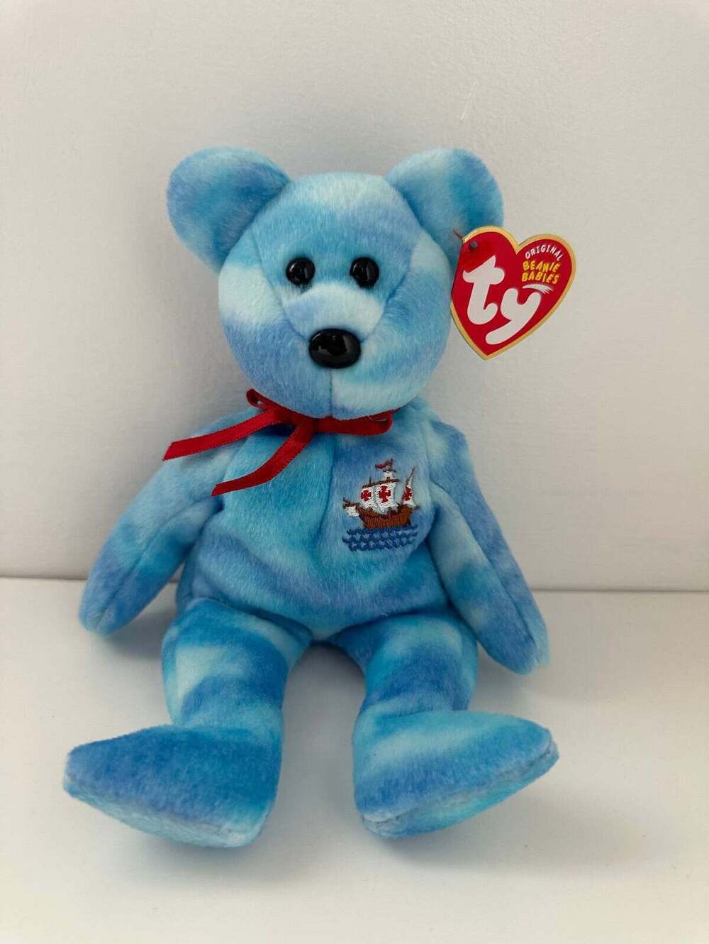 Ty Beanie Baby “Santa Maria” the Columbus Day Bear - Internet Exclusive (8.5")